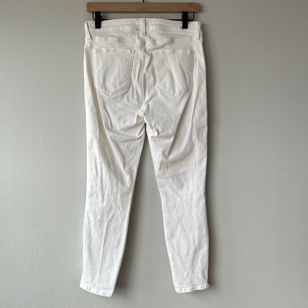 L’AGENCE Andrea Skinny Jeans Women 29 High Rise White Denim - Picture 3 of 10